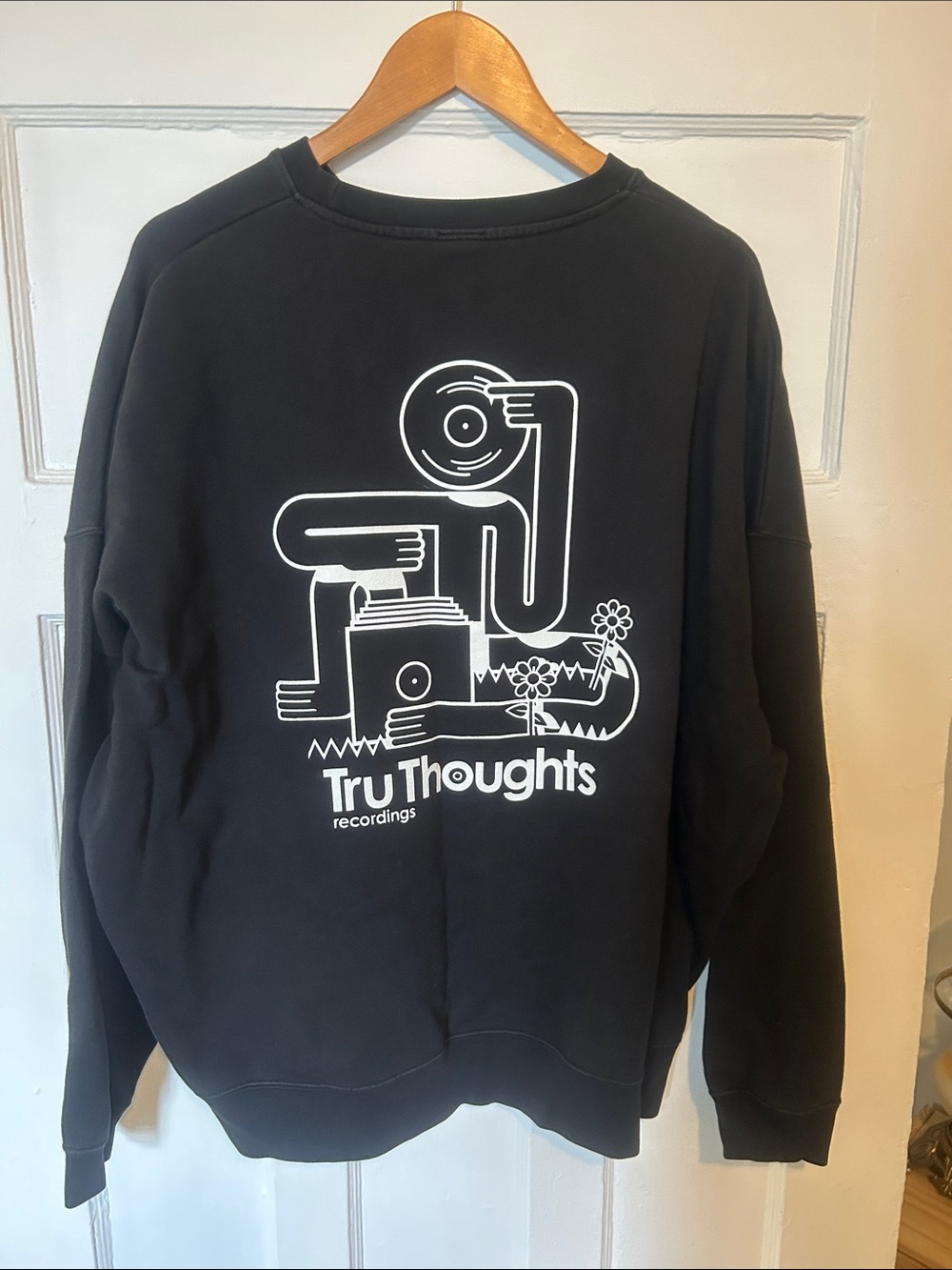 Tru Thoughts Recordings Black Graphic Crewneck Sweatshirt
